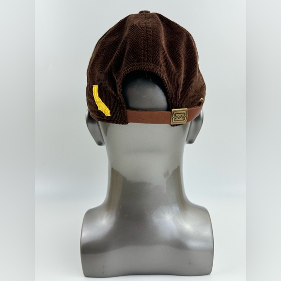 California Billabong Reverse Letters, Corduroy Cap, Adjustable Strap, (OSFM) - Picture 5 of 10